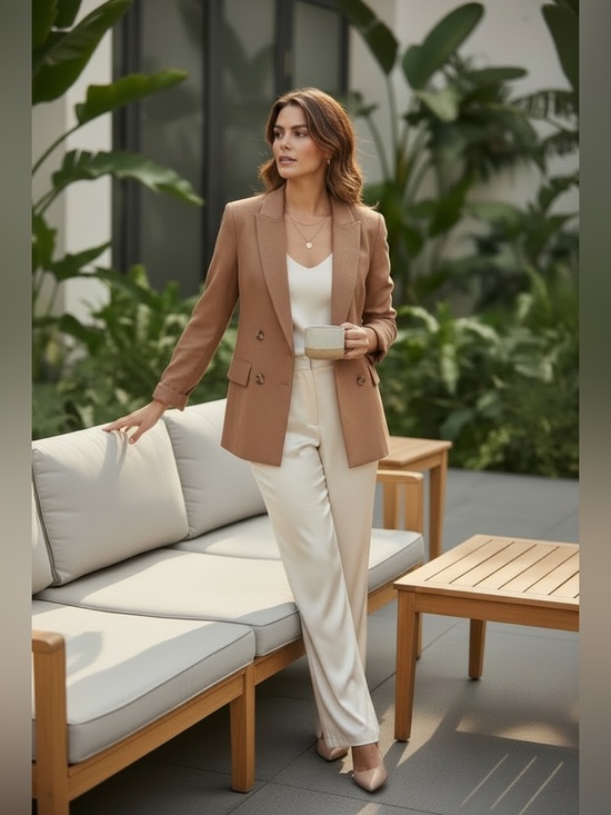 Elie Tahari Jackets & Blazers - Ellie Tahari Double Breasted Blazer Michelle Phiffer Chloe look from The Madison